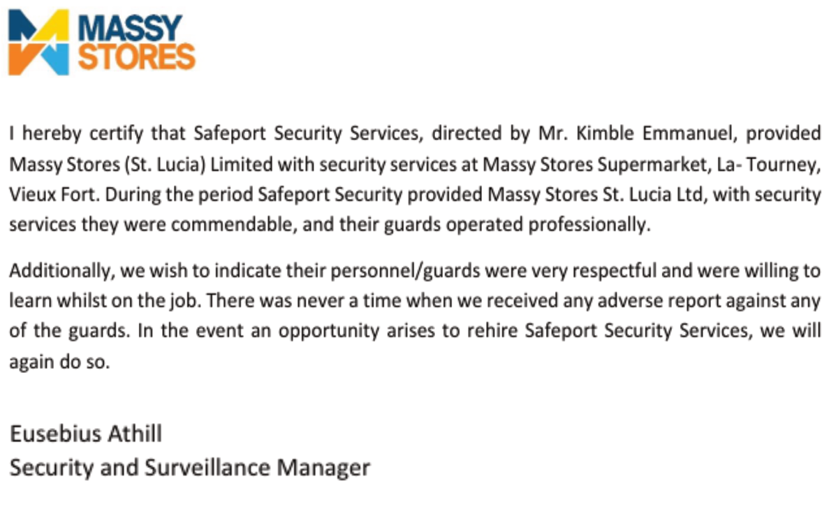Massy Stores Testimonial